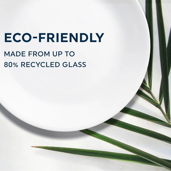 Corelle- New Set of 16 Corelle Winter White Frost, Divided Plates Lunch & Dinner - Picture 9 of 10